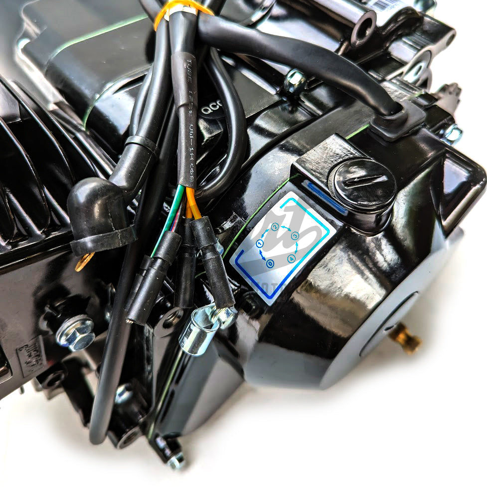 Black YX140 140cc Electric Start Semi-Auto (Motor Only)