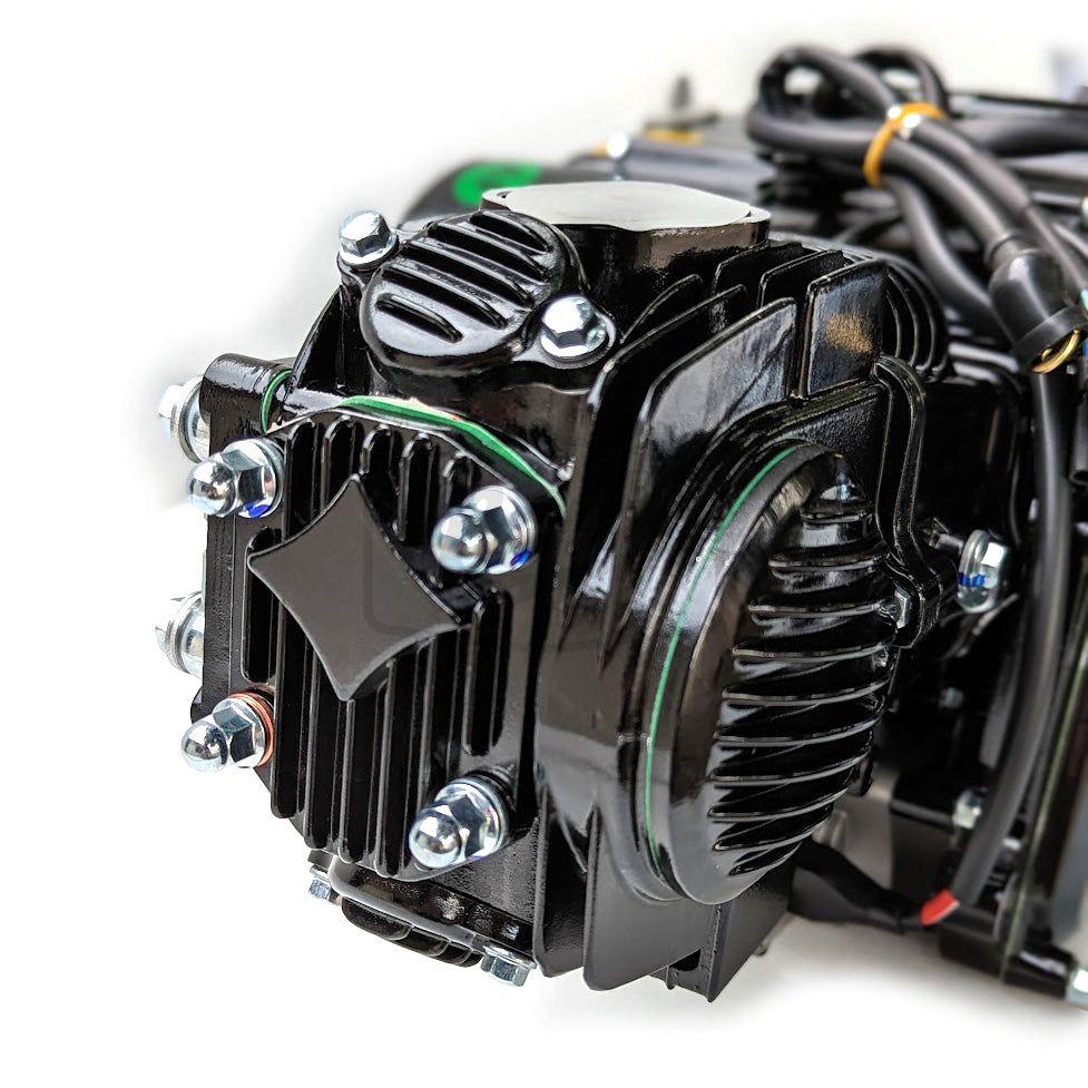 Black YX 140cc Electric Start Semi-Auto Full Kit